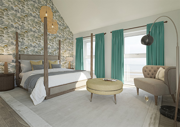 Akoya Faux Silk, Lustre Emerald Green - Made to Measure Curtain - Image 8